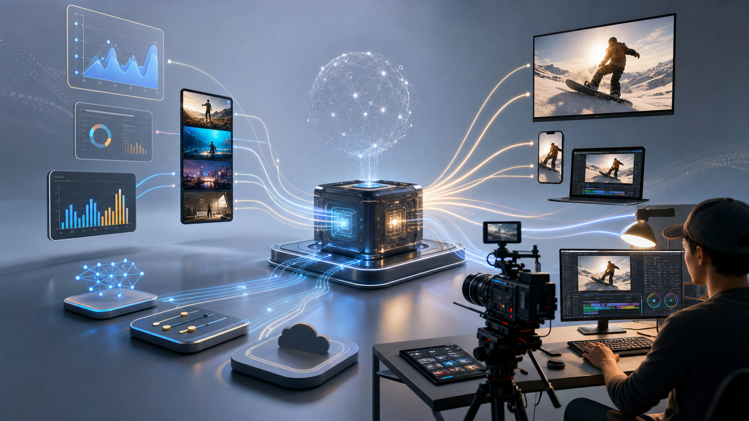 Veo3.1 Video 4K AI 视频生成：适合高画质短视频、产品片与自动化内容生产 封面